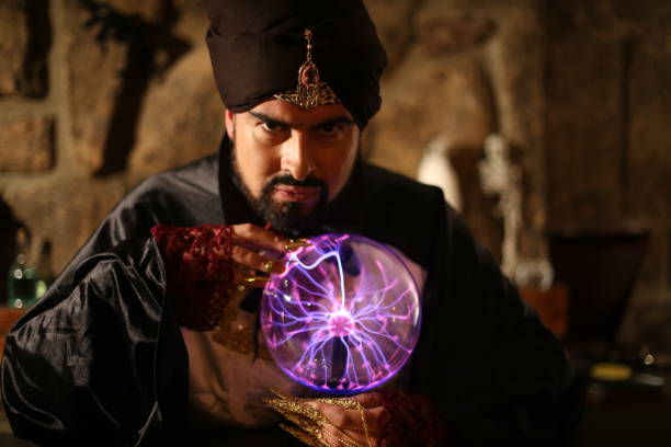 istock Fortune teller with cristal ball 1292289427