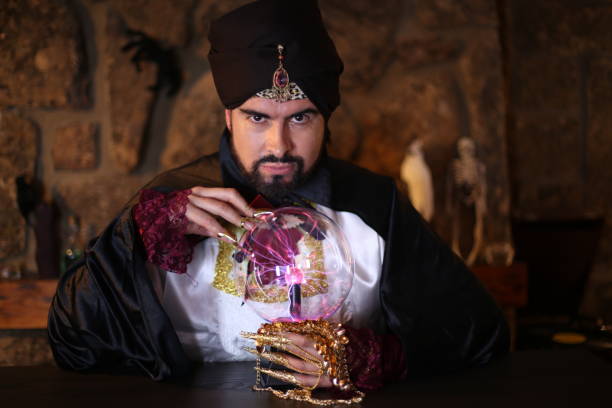 istock Fortune teller with cristal ball 1292289463