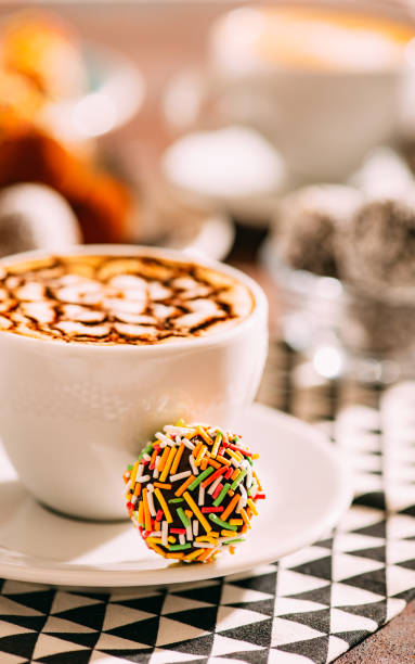 istock Chocolate Truffles and Coffee Latte 1292291800