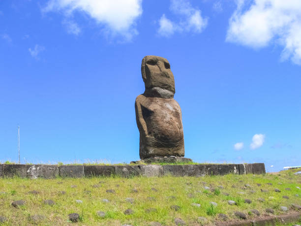istock Statues of gods of Easter Island 1292292019