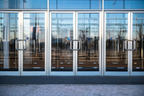 istock Modern business center. Fully glass buildings. 1292292886