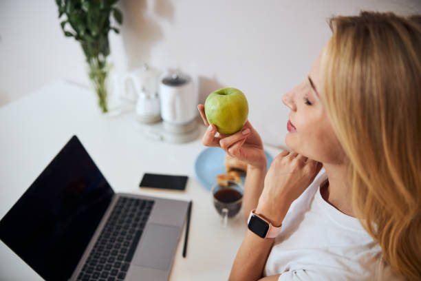istock Pleased female being deep in her thoughts 1292293833