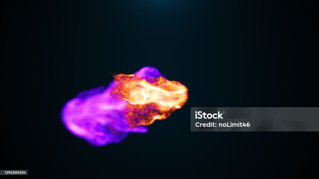 Dance Of Concentrated Colored Particles Computer Generated 3d Rendering ...