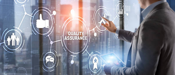 istock Quality Assurance ISO DIN Service Guarantee Standard Retail Concept. 1292304399