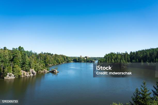 Lake Ottenstein In Waldviertel Niederösterreich Stock Photo - Download Image Now - Austria, Beauty, Beauty In Nature