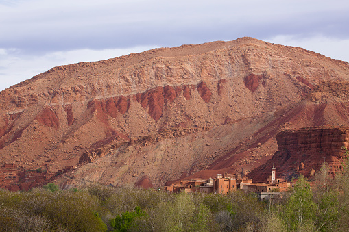 Landscape of Atlas mountains in Bou Drarar, Ouarzazate, Morocco