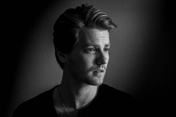 istock Black and White Male Portrait 1292314264