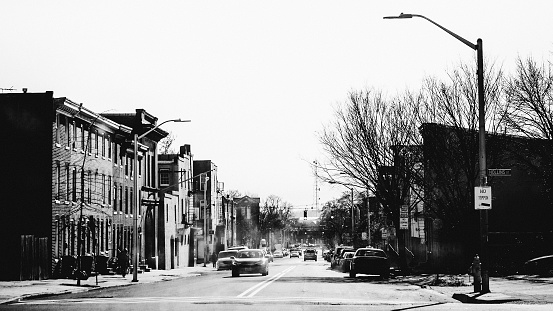 Streets of Baltimore, Maryland, USA