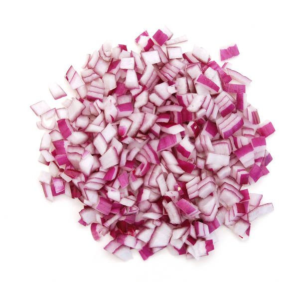 istock Sliced red onion on white background 1292317690