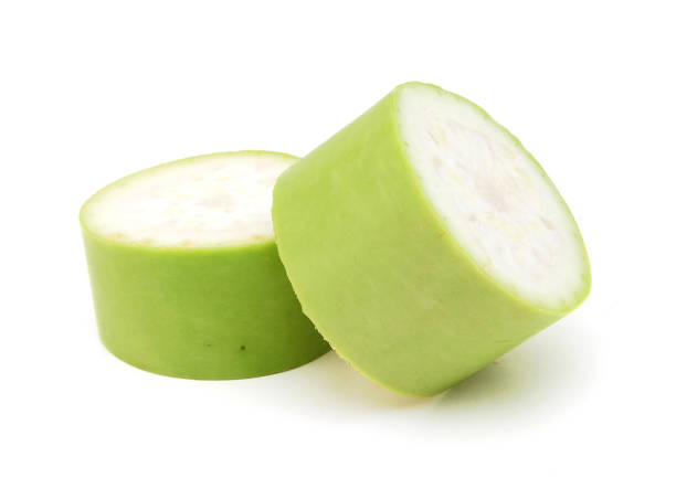 istock Lagenaria vulgaris fruit isolated on white background 1292317741