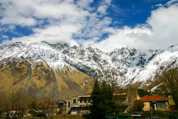 istock Stepantsminda (Kazbegi) town in Georgia 1292320629