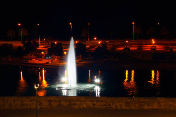 istock Night fountain of Palma de Mallorca 1292326111