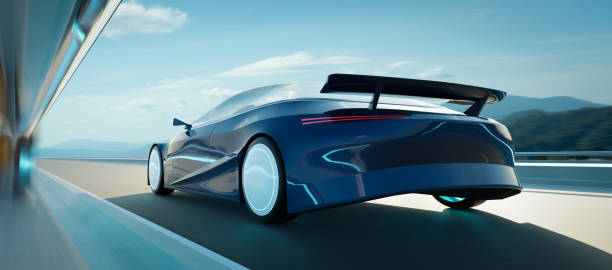istock EV concept car run on the road. 3d rendering 1292331244