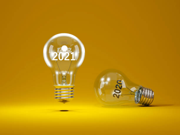 istock 2021 New Year sign inside light bulbs 1292343117