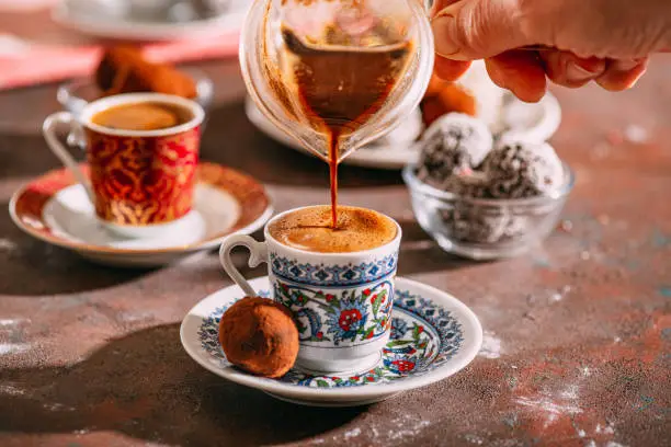 Turkish Coffee and Delicious Chocolate Truffle
