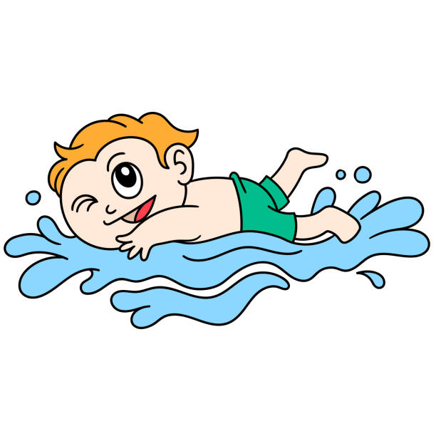 4,800+ Kids Swimming Drawing Stock Photos, Pictures & Royalty-Free ...