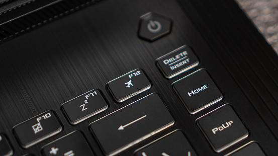 Flight Key Keyboard Flight Mode Button F12 Key Airplane Button On Keyboard Laptop Flat ...