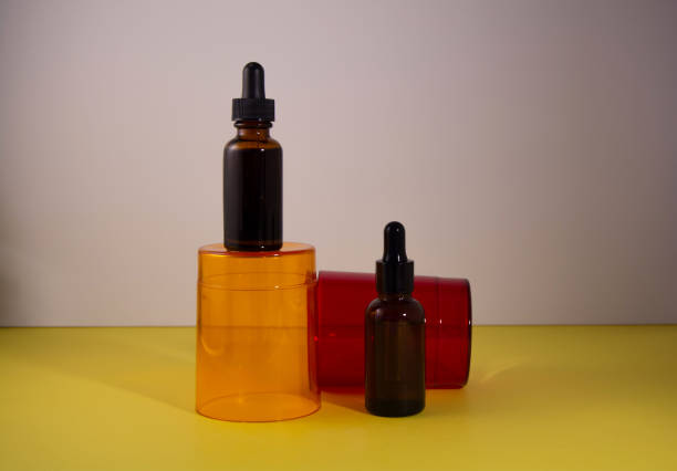 istock Serum bottles on the transparent podium 1292368104