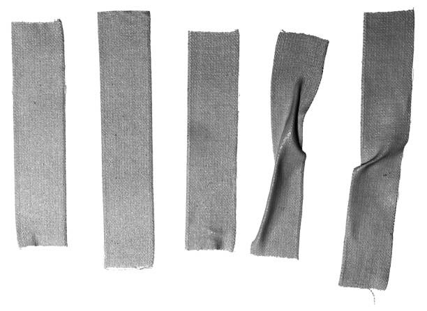 Grey adhesive tape on background