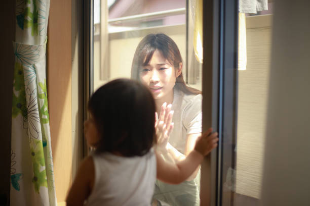 istock A mother who has been locked by her child 1292369350