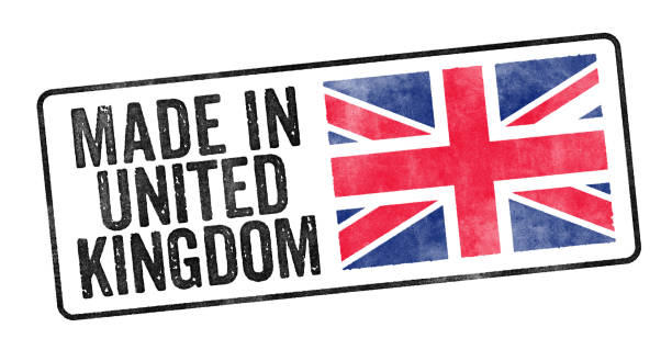 istock Stamp on a white background - Made in UK 1292369563