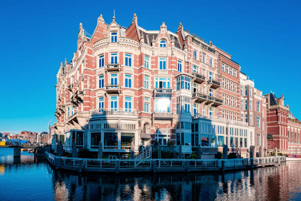 istock Amsterdam Netherlands, canals with lights during evening in December during wintertime in the Netherlands Amsterdam city 1292377974