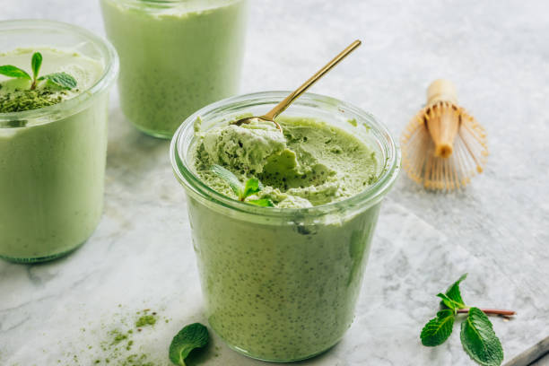 blog-1-1 290+ Matcha Chia Pudding Stock Photos, Pictures & Royalty-Free Images - iStock