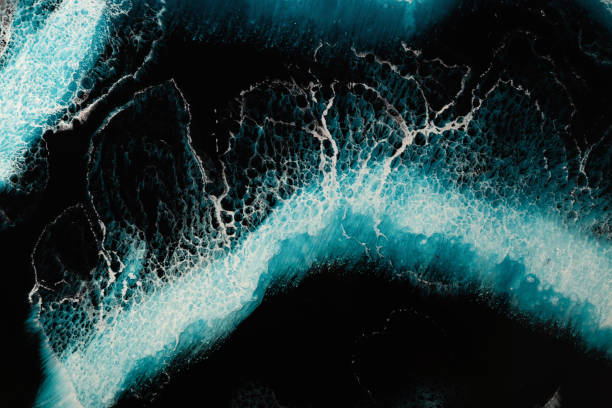 istock Abstract background imitating sea waves and water texture. 1292385203