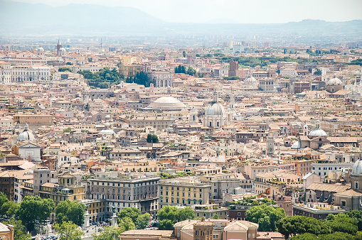 Rome cityscape from above.