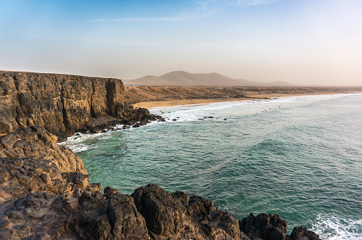 Beautiful Fuerteventura  beaches, with amazing waves for surfing.