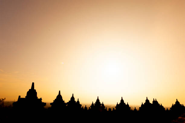 Borobudur temple on the erly morning, Java island, Indonesia