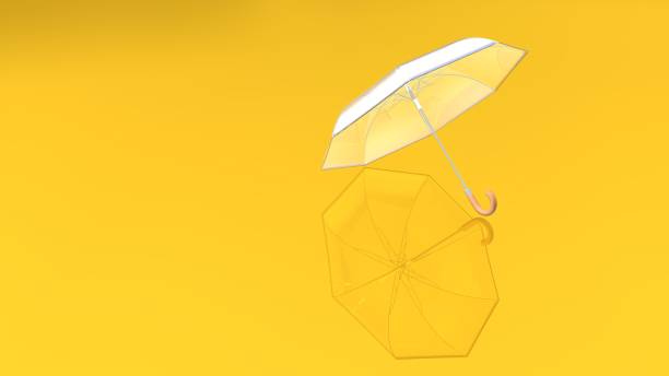 istock Colorful umbrella with shadow on a delightful color background 1292391846