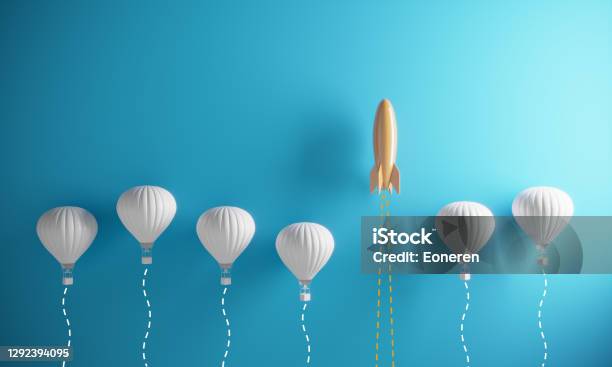 Innovation Standing Out From The Crowd Stock Photo - Download Image Now - Change, Skill, Concepts