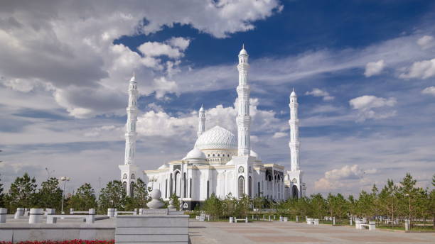 istock The Hazrat Sultan Mosque in Astana timelapse hyperlapse, Kazakhstan 1292395385