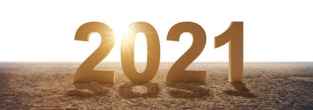 istock Happy New Year Background. Start in 2021. 3D illustration 1292397303