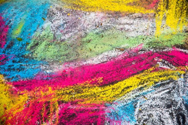 istock Child crayon graffiti on the floor 1292401216