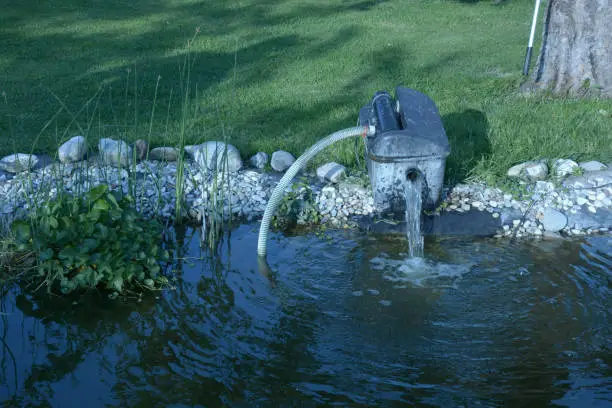 Photo of electric water pump for cleaning water