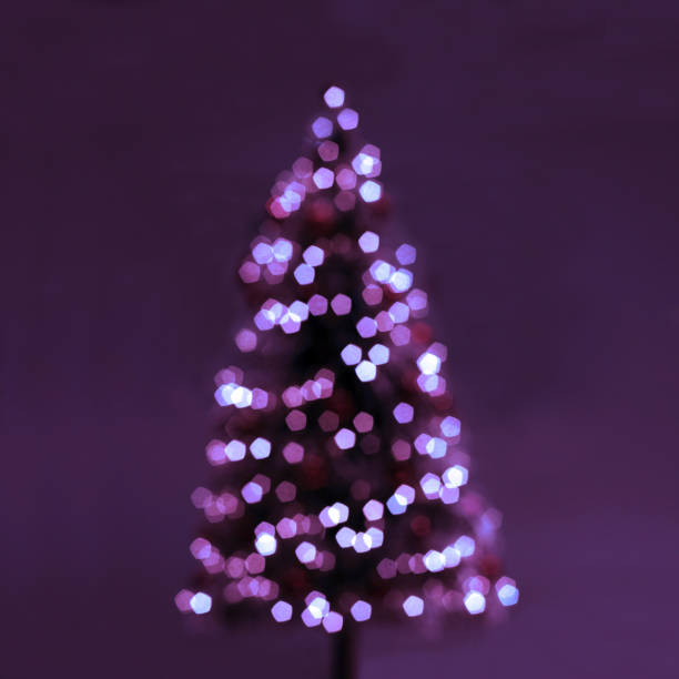 Merry christmas greeting card, christmas tree design concept.