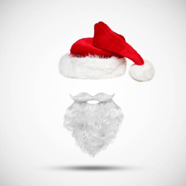 istock Santa Claus hat and beard for Merry Christmas 1292406671