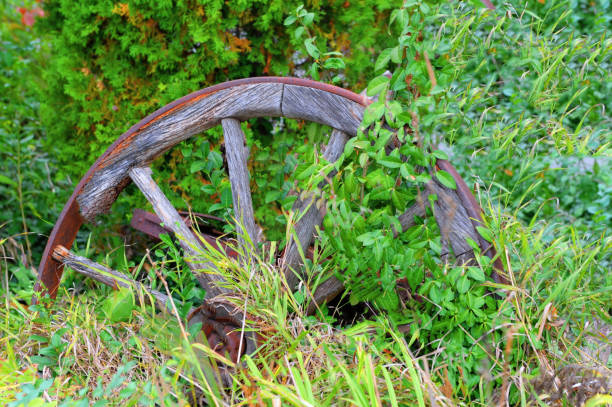 istock Old Abandoned Wagon Wheel-Howard County Indiana 1292407327