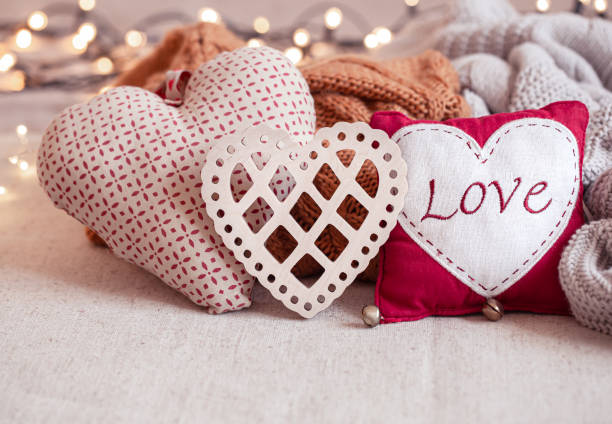 istock Composition of cute decor details for Valentine's Day. 1292407380