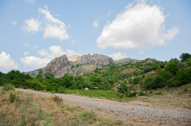 istock Mountainous area Zelenogorye in Crimea 1292410020
