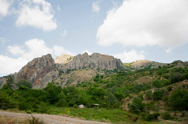 istock Tents in the Crimea mountains 1292410093