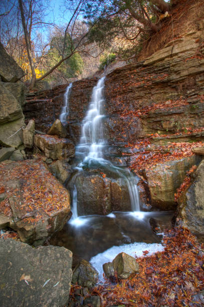 istock Middle Sydenham Falls in Ontario, Canada 1292414384