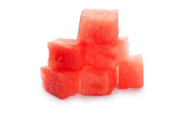 istock Pieces of Melon on White. 1292415758