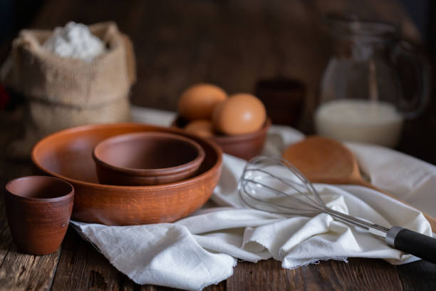 istock Homemade bread concept at home bakery, close up 1292415940