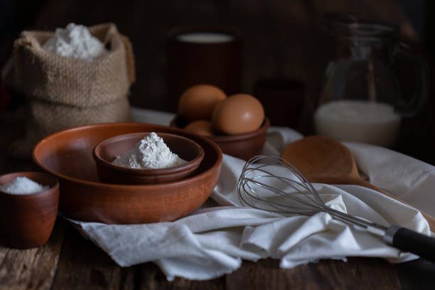 istock Homemade bread concept at home bakery, close up 1292416014