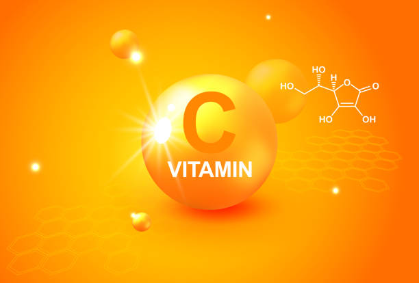ビタミンゴールド輝くピルカプセルアイコン。アスコルビン酸。輝く黄金の物質の低下。ヒース広告のメッド。風邪の治療。ビタミンcゴールド輝くピル。ビタミン複合体。ビタミンc - vitamin pill nutritional supplement capsule antioxidant点のイラスト素材／クリップアート素材／マンガ素材／アイコン素材