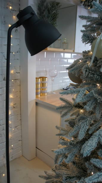 istock New Year decoration, Christmas kitchen interior,, vertical photo 1292421807