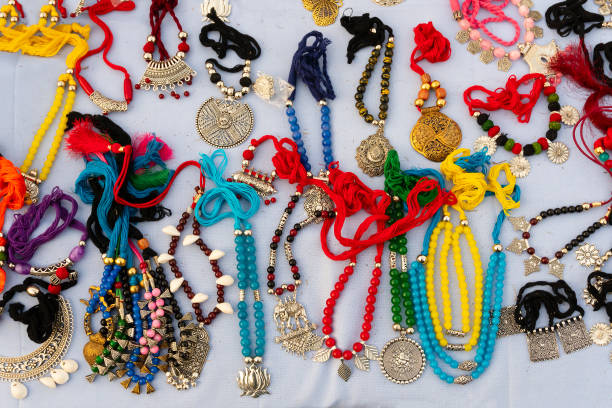 istock Earring handicrafts for sale, Kolkata, India 1292421991